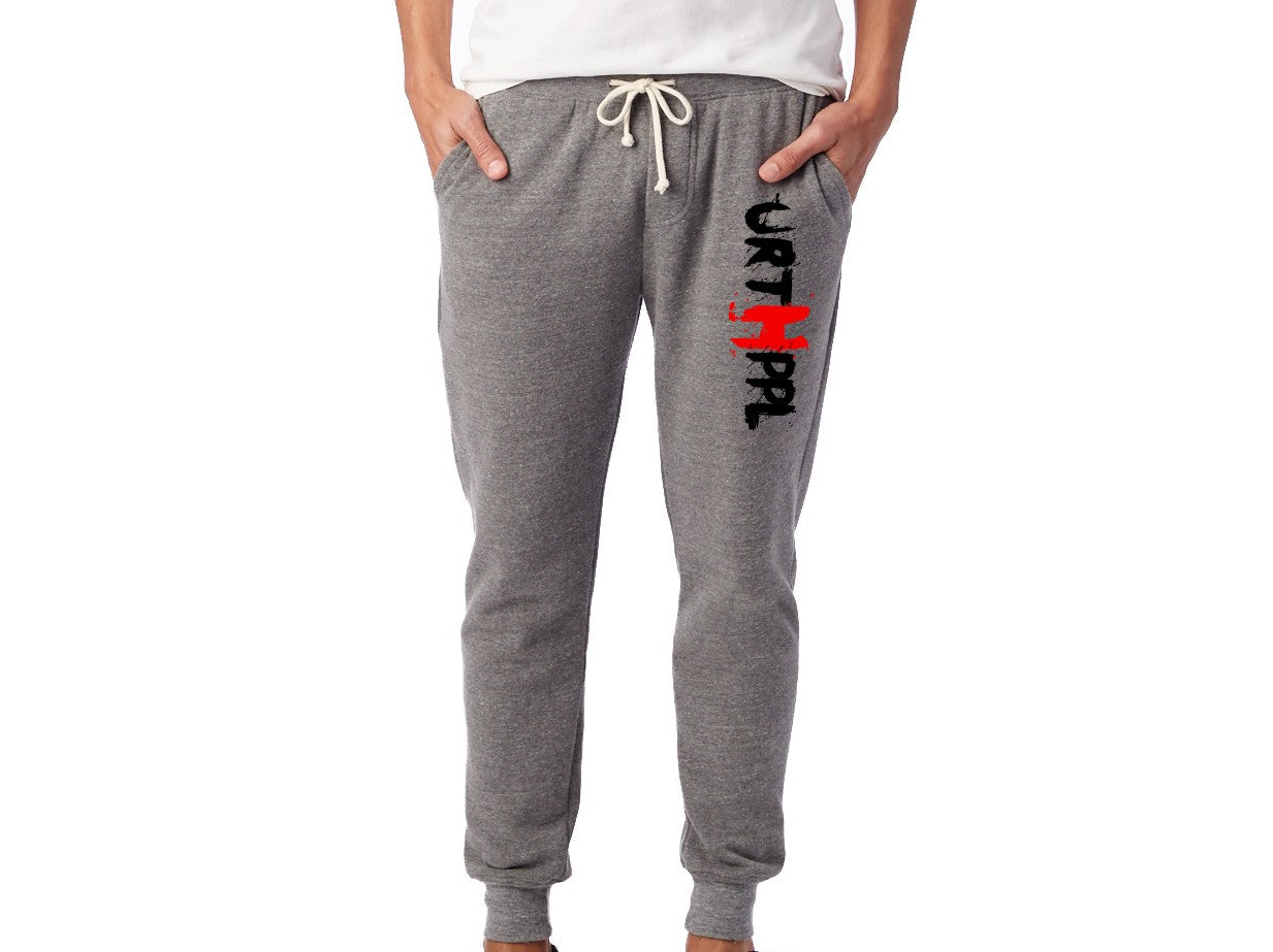 URTHPPL Logo Men's Eco-Fleece Joggers-Grey Triblend