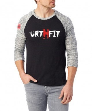 URTHFIT Logo Men's Baseball Eco-Jersey T-Shirt-Red