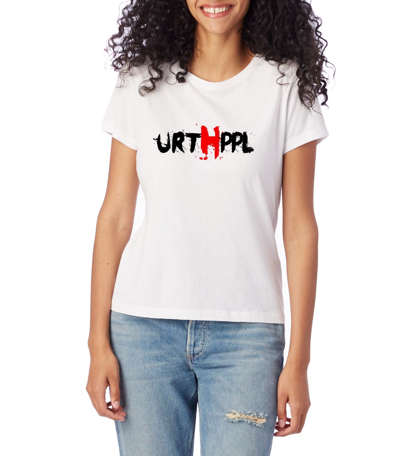 URTHPPL Logo Women's Tee-Natural