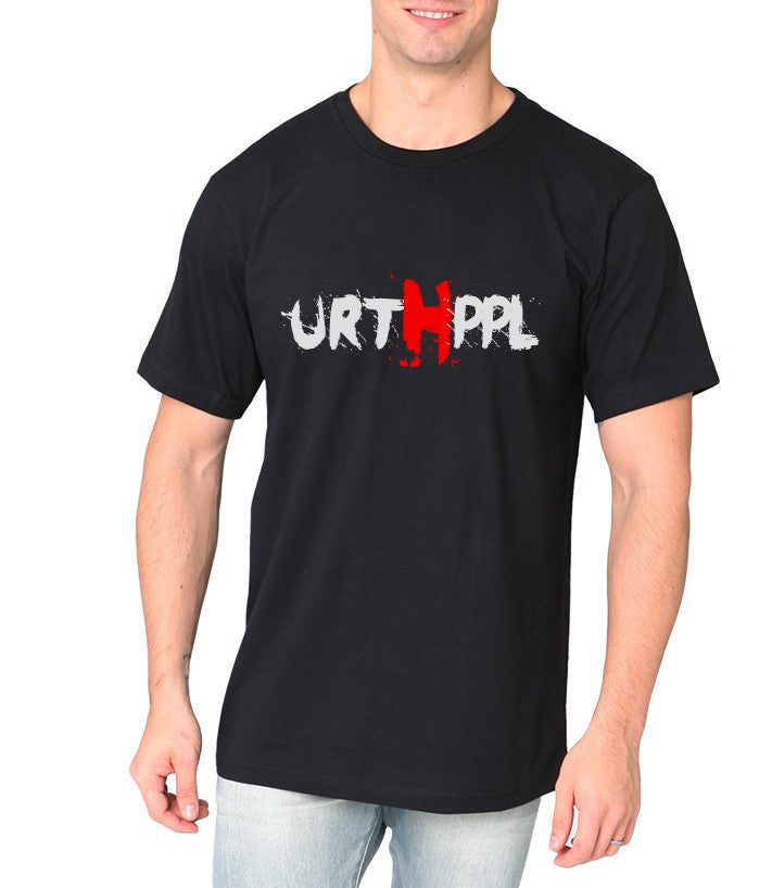 URTHPPL Logo Men's Tee-Soft Black