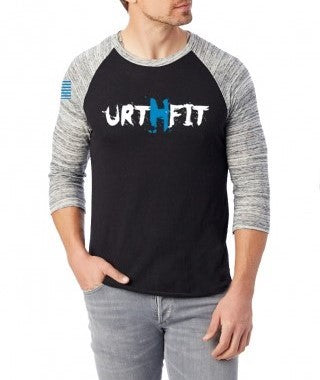 URTHFIT Logo Men's Baseball Eco-Jersey T-Shirt-Blue